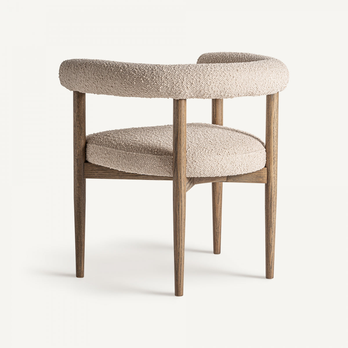 Chaise de salle à manger bouclé beige | VICAL Bullay | REMO, mobilier et décoration d'intérieur