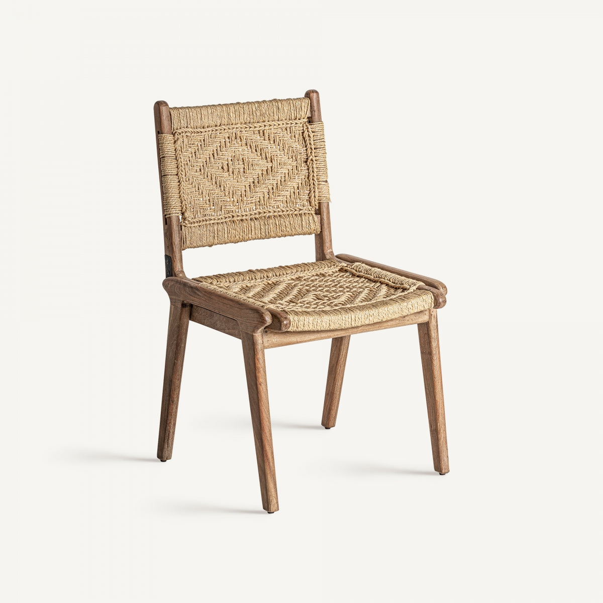 Chaise de salle à manger en rotin beige | VICAL Crinan | REMO, mobilier et décoration d'intérieur