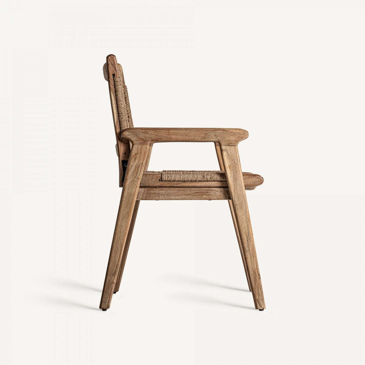 Chaise de salle à manger en jute et bois de manguier | VICAL Crinan | REMO, mobilier et décoration d'intérieur