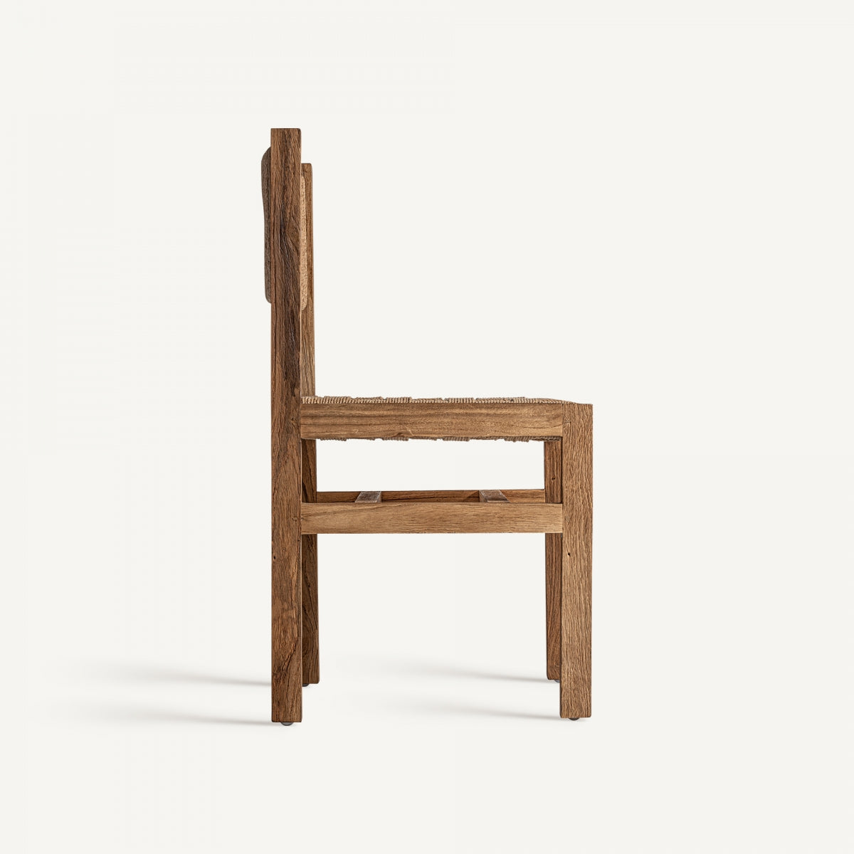 Chaise de salle à manger en fibre et bois de teck | VICAL Lebadea | REMO, mobilier et décoration d'intérieur