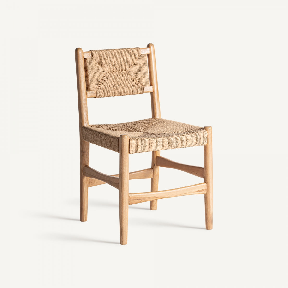 Chaise de salle à manger en bois et fibre de chanvre | VICAL Agia | REMO, mobilier et décoration d'intérieur