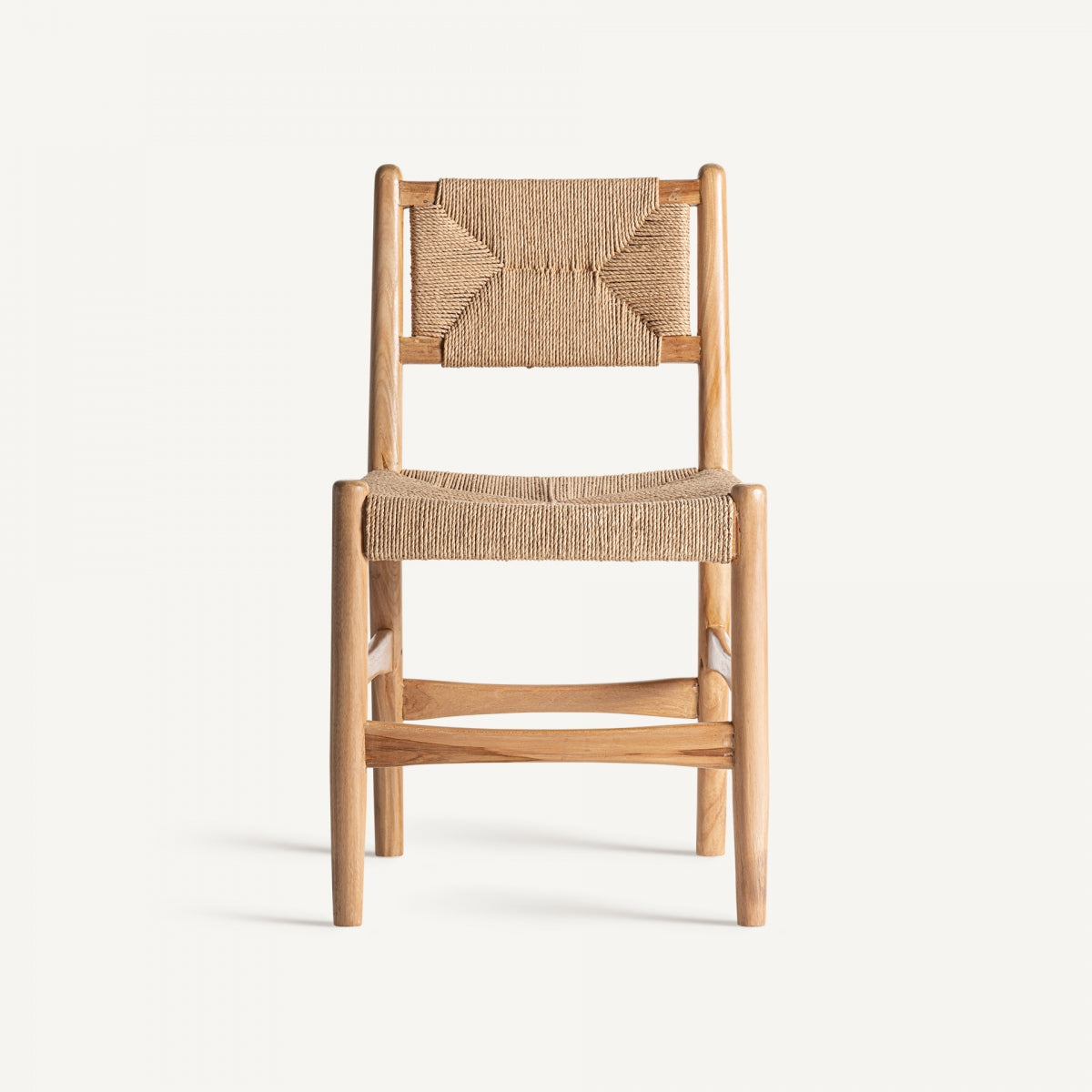 Chaise de salle à manger en bois et fibre de chanvre | VICAL Agia | REMO, mobilier et décoration d'intérieur