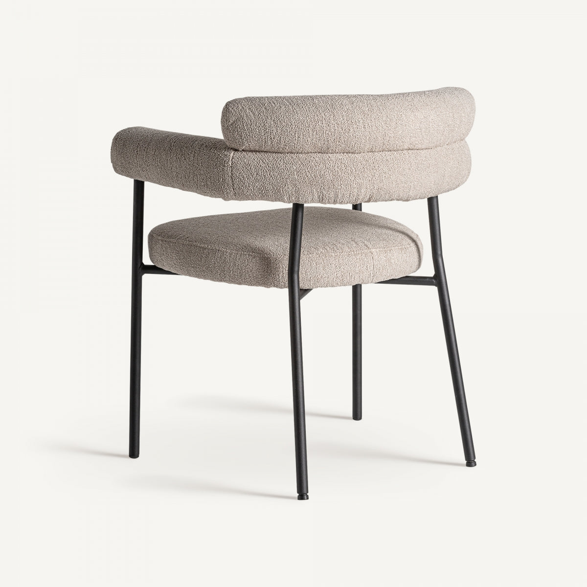 Chaise de salle à manger bouclé gris | VICAL Albula | REMO, mobilier et décoration d'intérieur