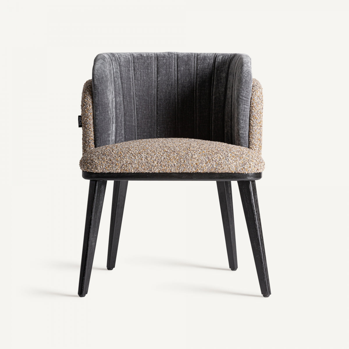 Chaise de salle à manger bouclé marron | VICAL Meda | REMO, mobilier et décoration d'intérieur