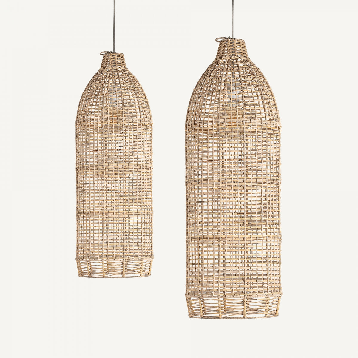 Lustre en rotin (lot de 2) | VICAL Muna | REMO, mobilier et décoration d'intérieur