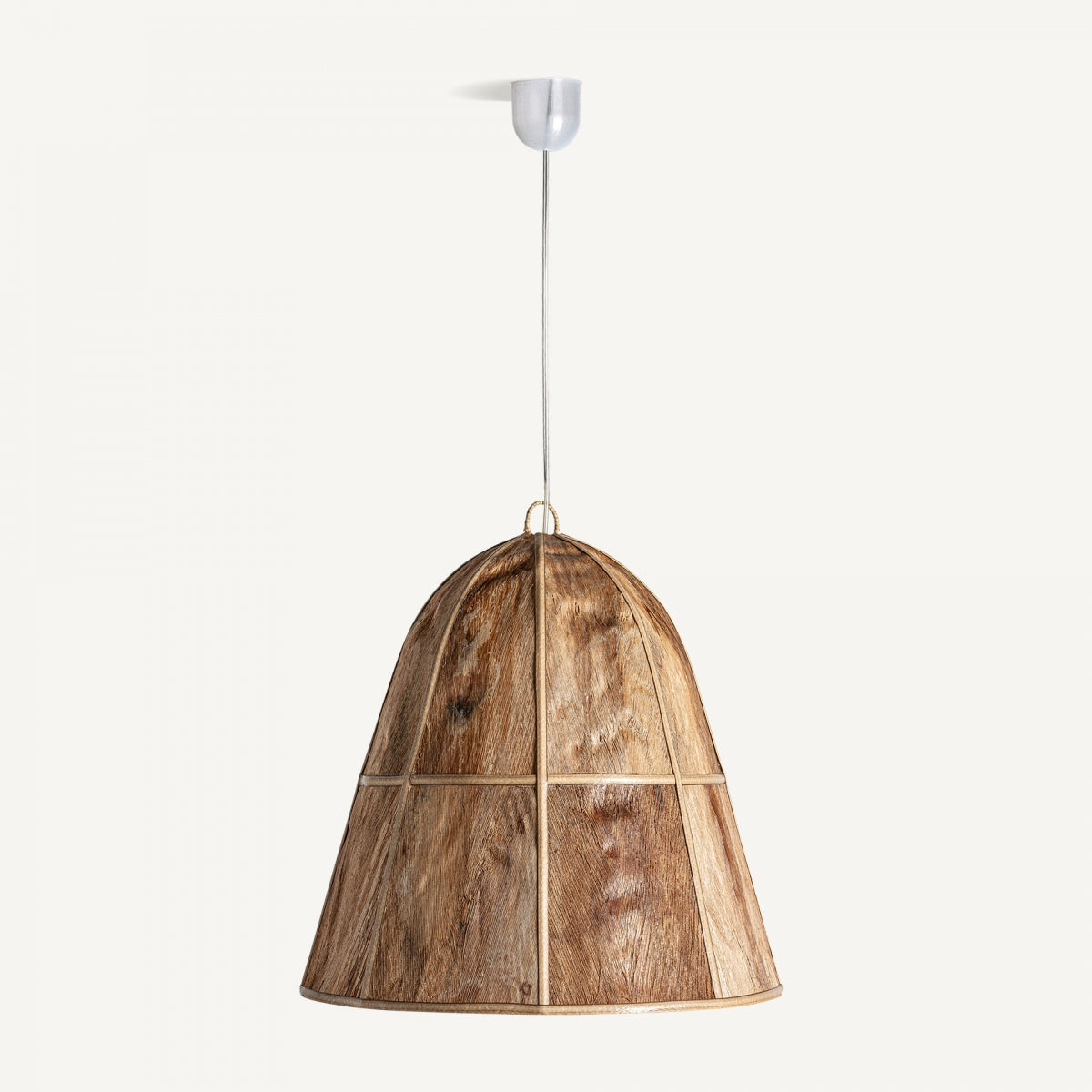 Lustre en bois de coco | VICAL Clochette S | REMO, mobilier et décoration d'intérieur