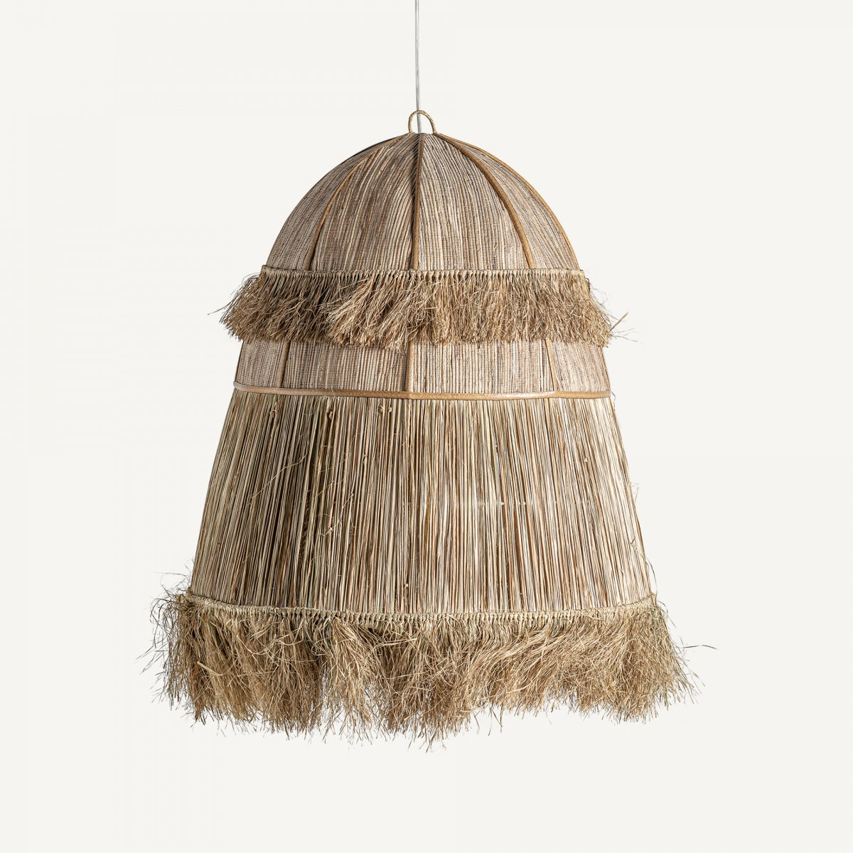 Lustre en bois de coco et fibres naturelles | VICAL Coco S | REMO, mobilier et décoration d'intérieur