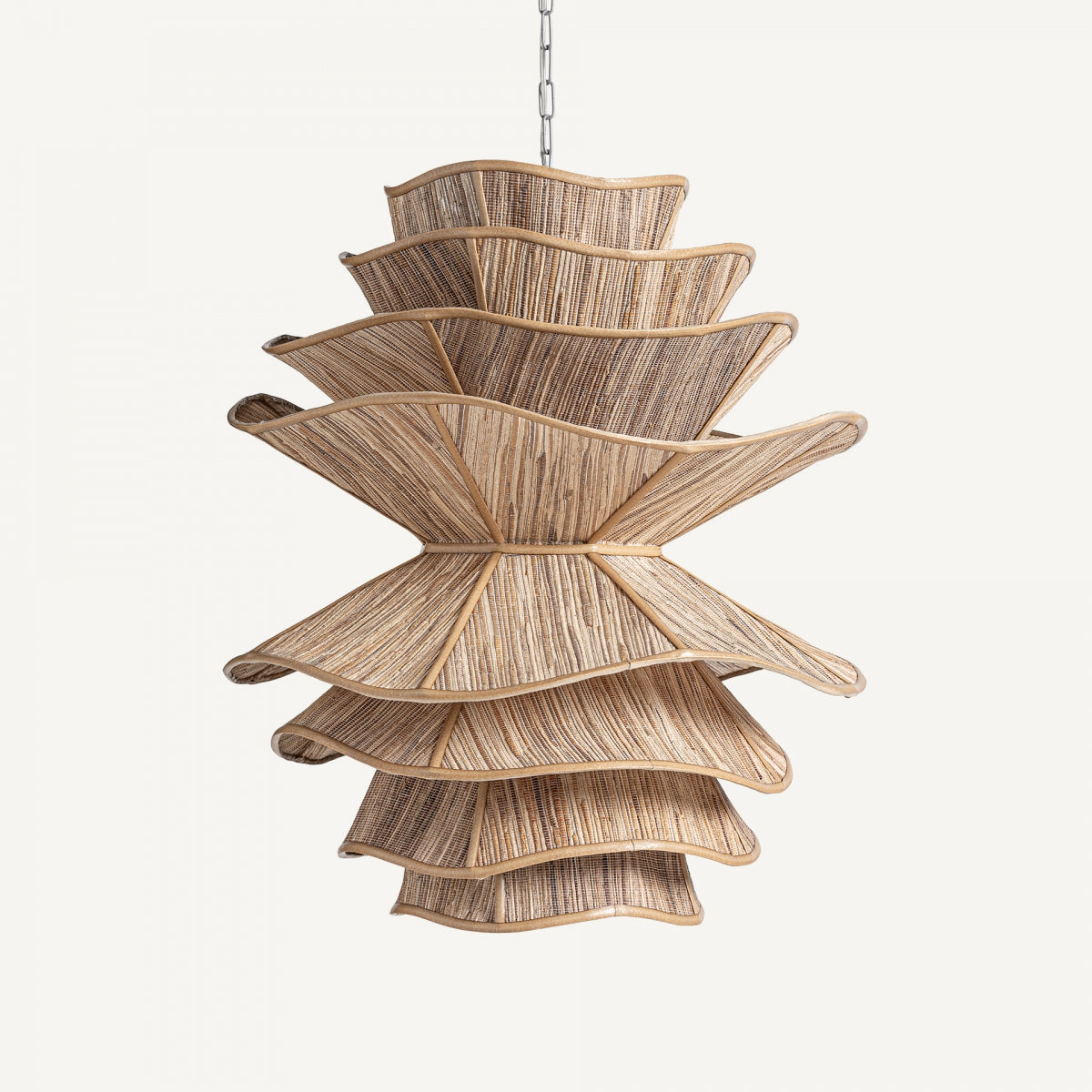 Lustre en bois de coco | VICAL Wind | REMO, mobilier et décoration d'intérieur