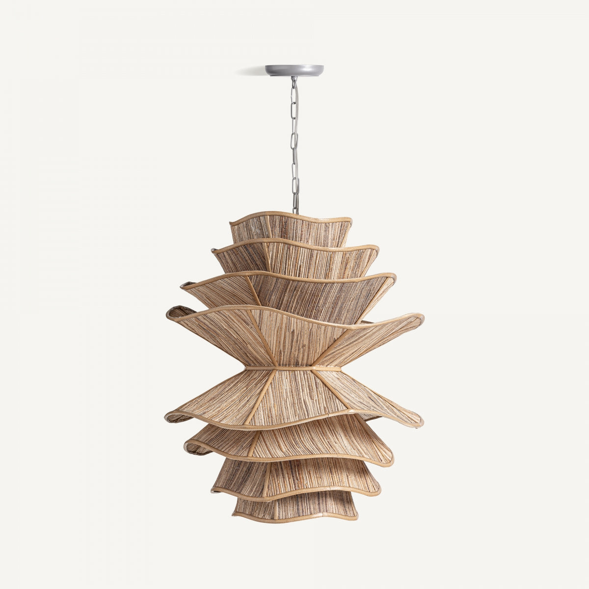 Lustre en bois de coco | VICAL Wind | REMO, mobilier et décoration d'intérieur