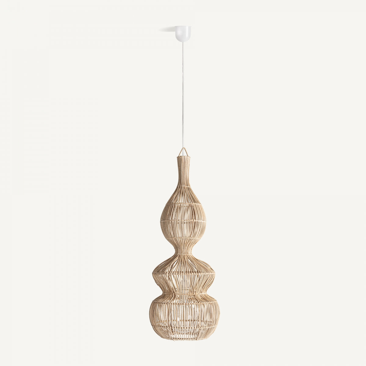 Lustre en rotin marron | VICAL Ripple L | REMO, mobilier et décoration d'intérieur