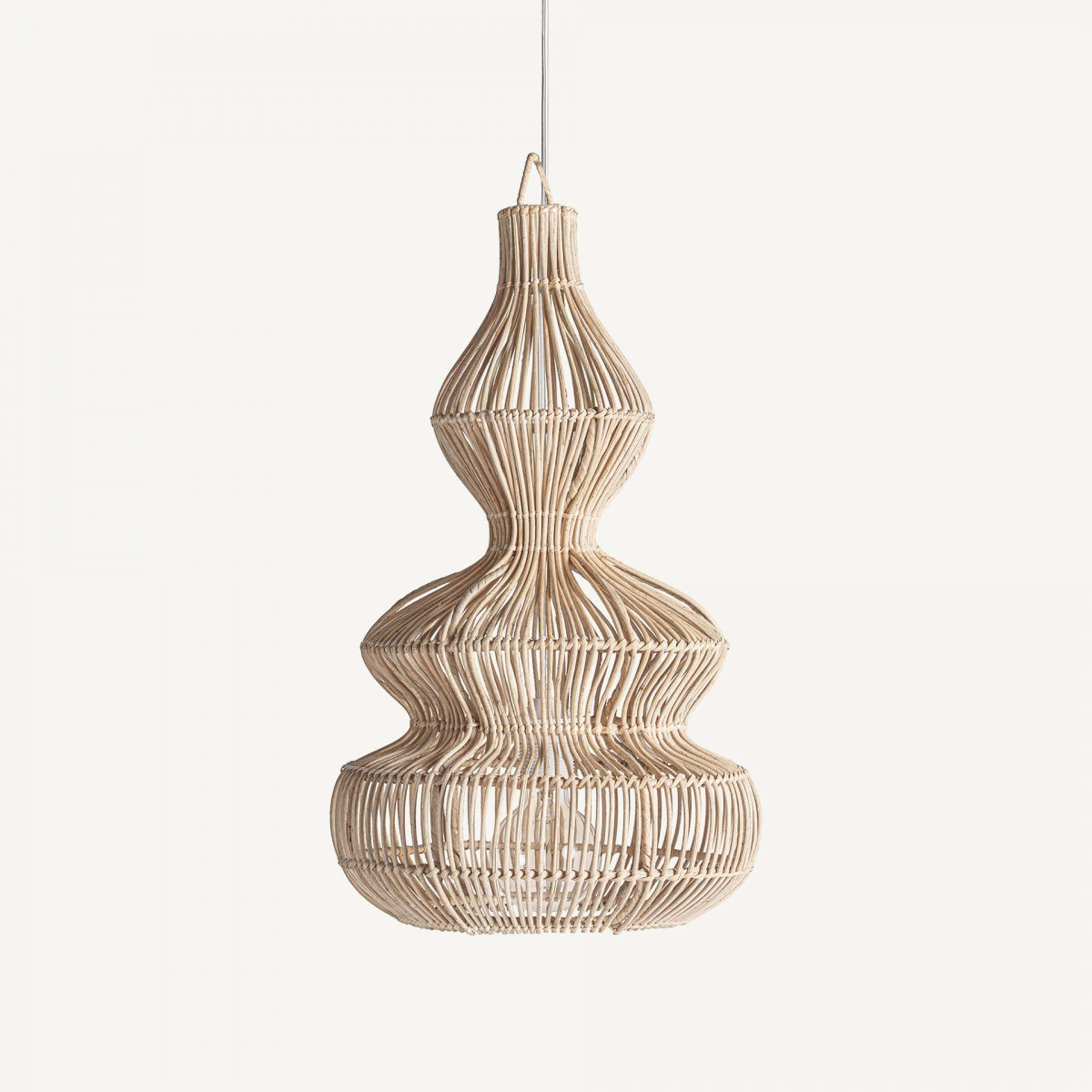 Lustre en rotin marron | VICAL Ripple S | REMO, mobilier et décoration d'intérieur