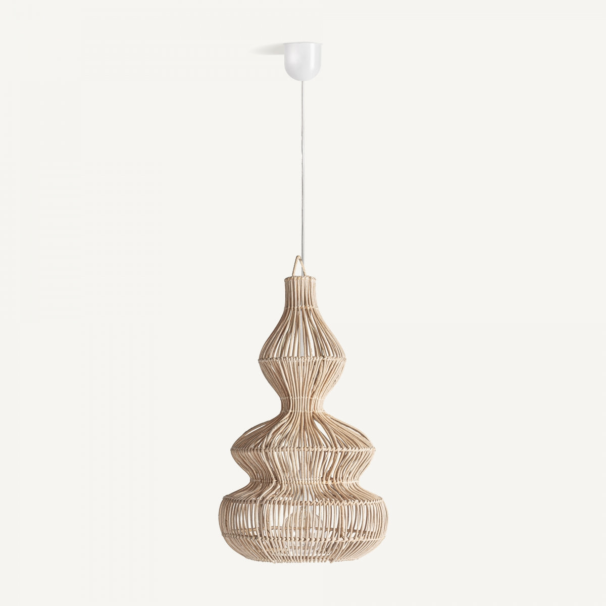 Lustre en rotin marron | VICAL Ripple S | REMO, mobilier et décoration d'intérieur