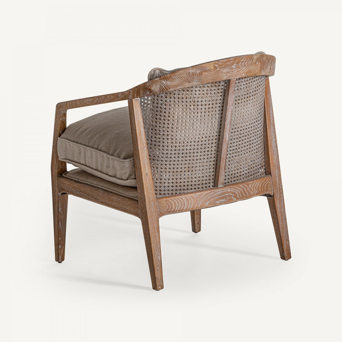 Fauteuil en tissu beige | VICAL Gistel | REMO, mobilier et décoration d'intérieur