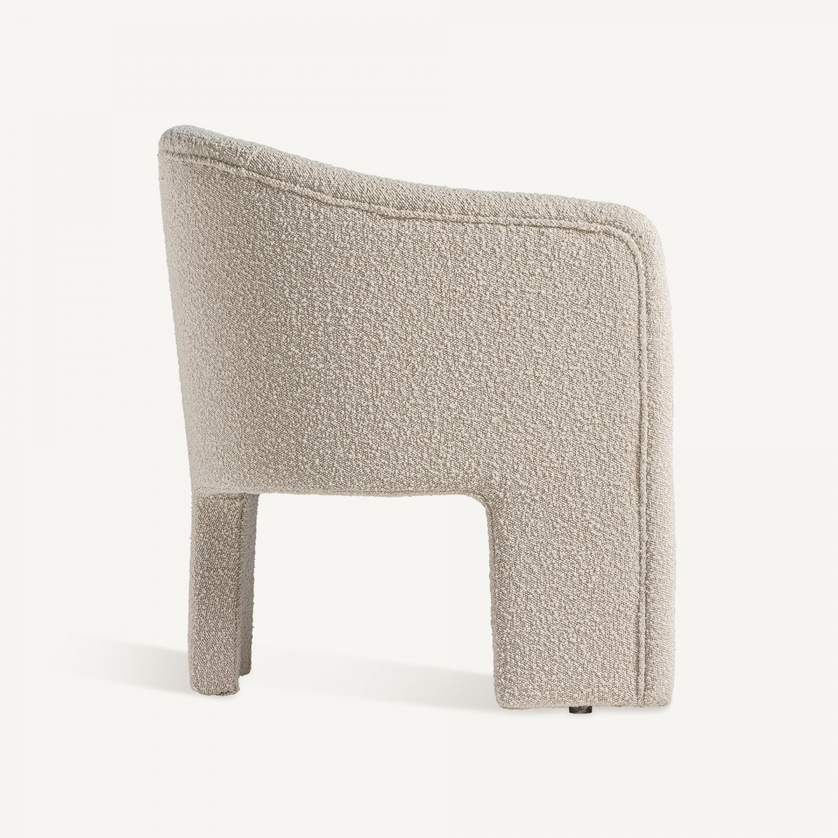 Fauteuil bouclé crème | VICAL Prati | REMO, mobilier et décoration d'intérieur