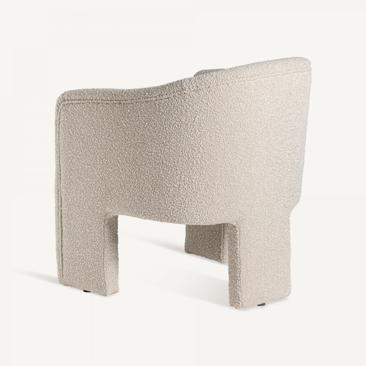 Fauteuil bouclé crème | VICAL Prati | REMO, mobilier et décoration d'intérieur