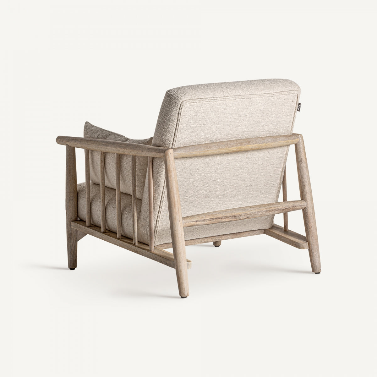 Fauteuil en tissu blanc cassé | VICAL Grebin | REMO, mobilier et décoration d'intérieur