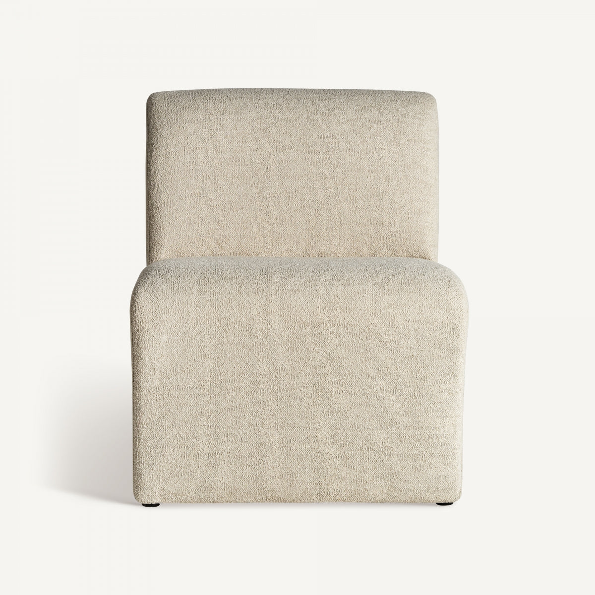 Fauteuil en tissu blanc cassé | VICAL Filisur | REMO, mobilier et décoration d'intérieur