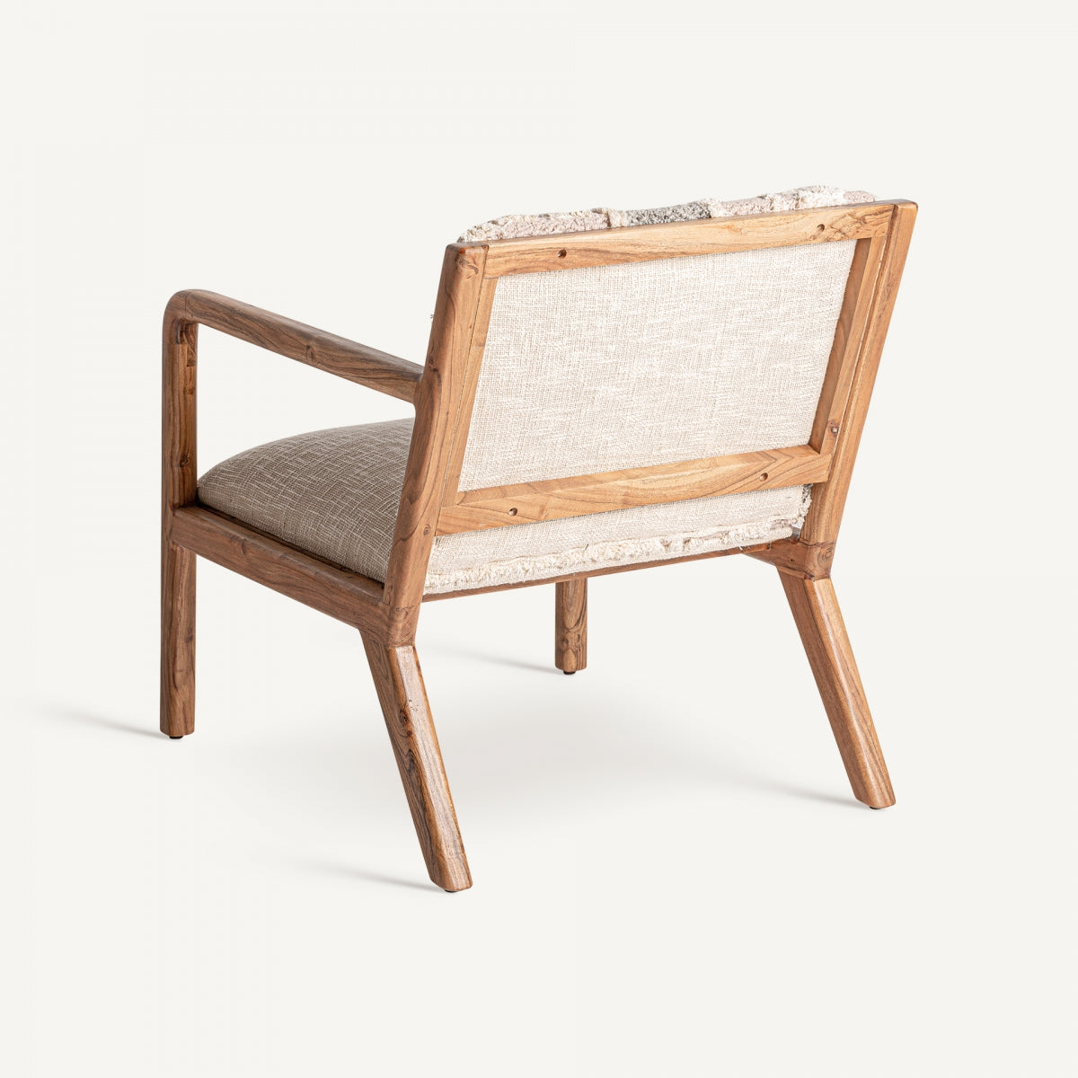 Fauteuil en tissu sable et fibre de chanvre | VICAL Greensburg | REMO, mobilier et décoration d'intérieur