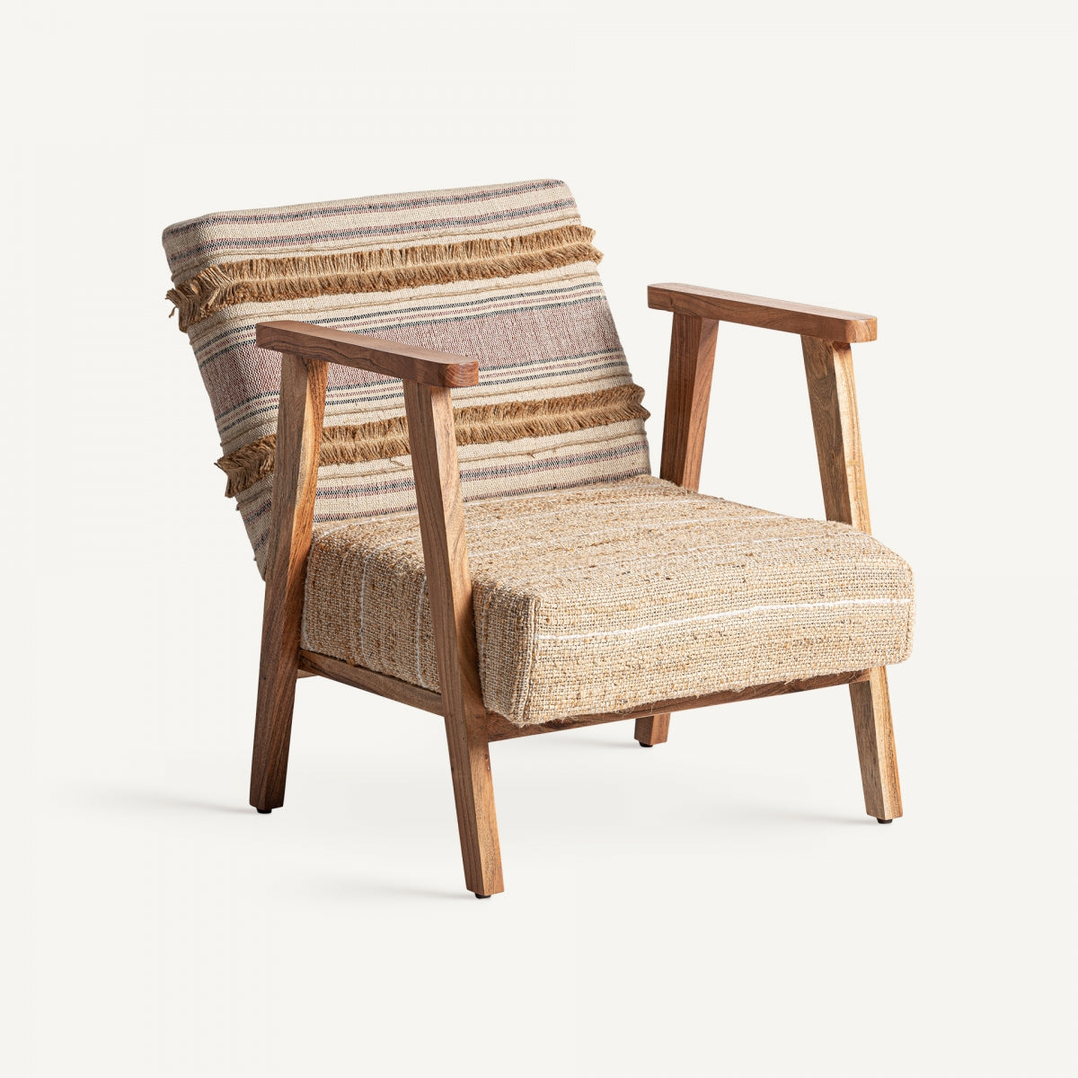 Fauteuil en tissu et fibre de chanvre | VICAL Quincy | REMO, mobilier et décoration d'intérieur