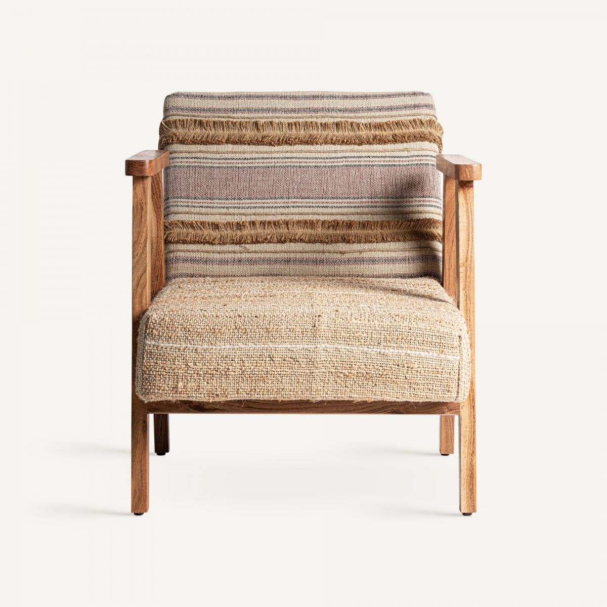 Fauteuil en tissu et fibre de chanvre | VICAL Quincy | REMO, mobilier et décoration d'intérieur