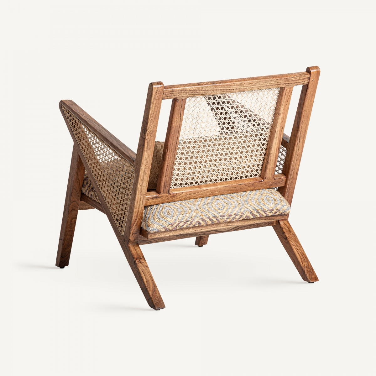 Fauteuil en tissu et jute multicolore | VICAL Hickory | REMO, mobilier et décoration d'intérieur