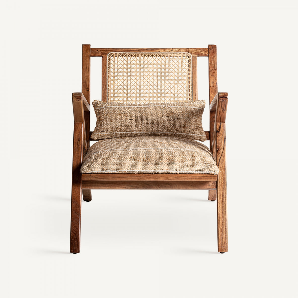 Fauteuil en tissu sable | VICAL Hickory | REMO, mobilier et décoration d'intérieur