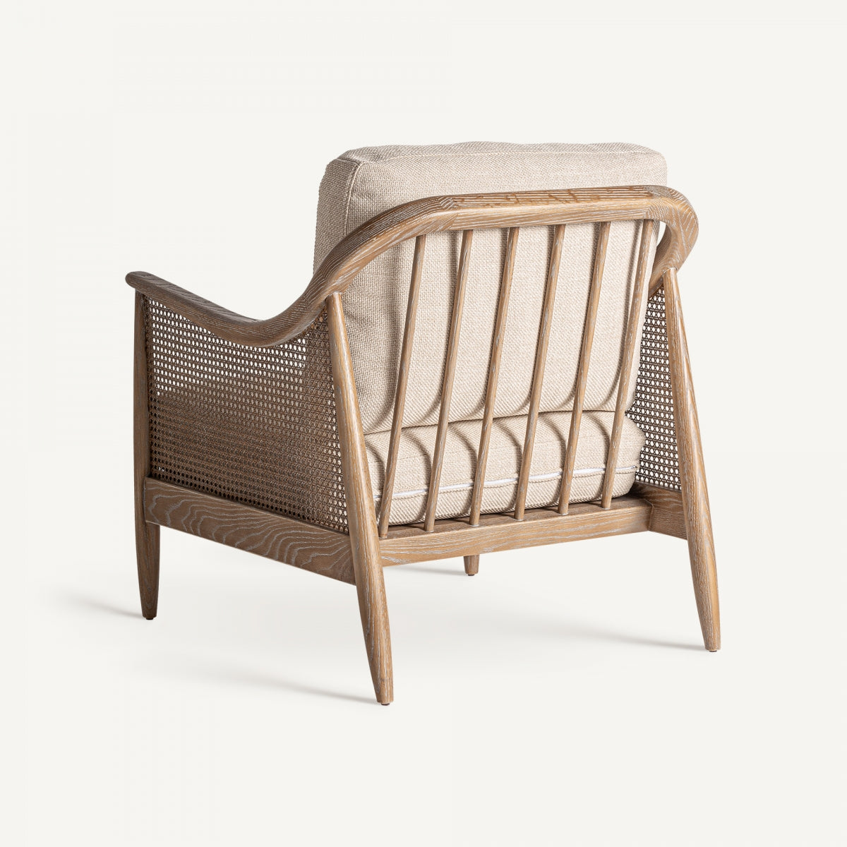 Fauteuil en tissu sable | VICAL Bolzano | REMO, mobilier et décoration d'intérieur