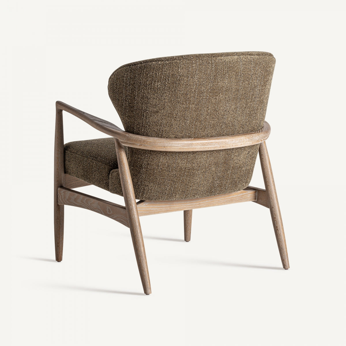 Fauteuil bouclé vert khaki | VICAL Tarres | REMO, mobilier et décoration d'intérieur