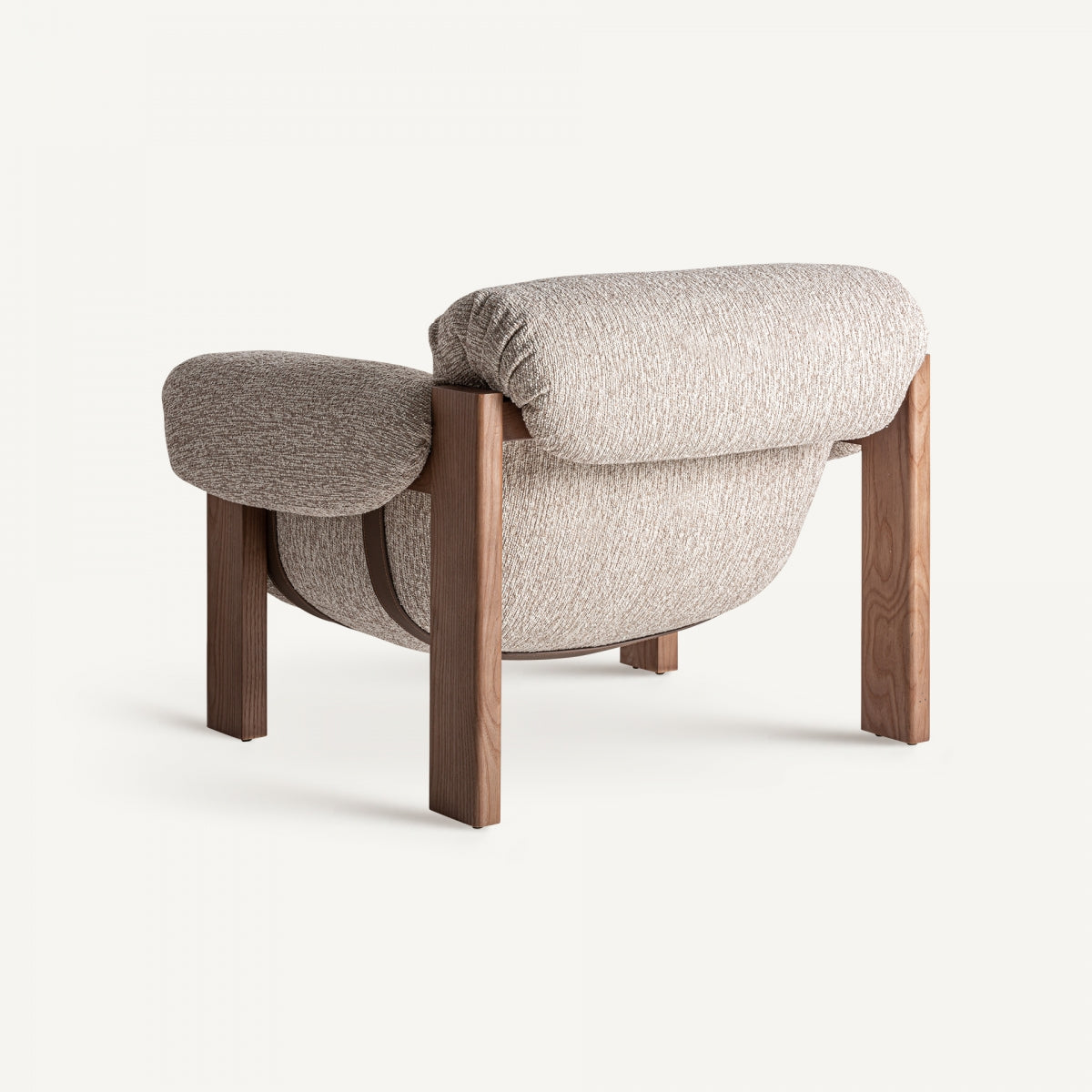 Fauteuil en tissu beige | VICAL Uznach | REMO, mobilier et décoration d'intérieur