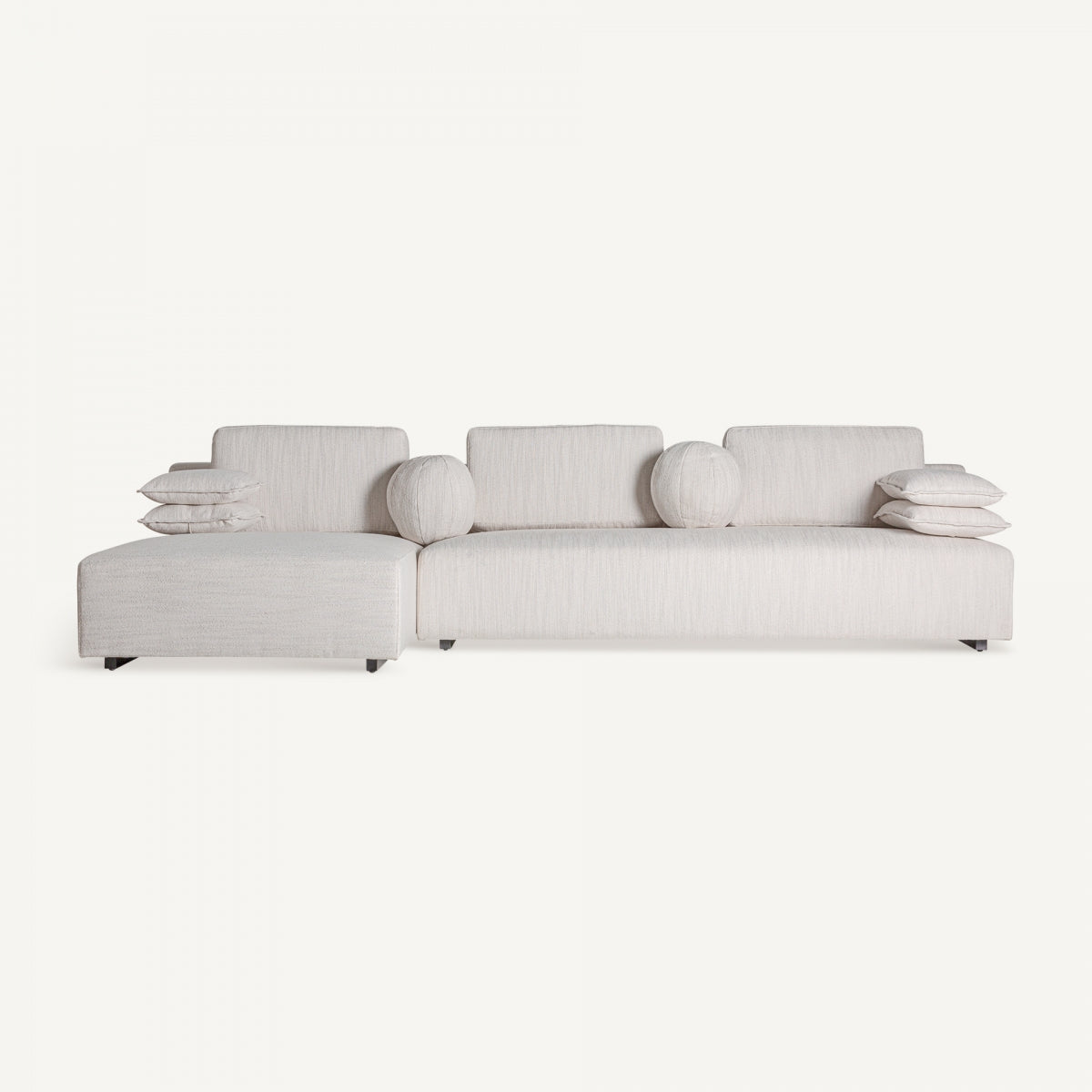 Canapé 3 places en tissu blanc cassé | VICAL Traun | REMO, mobilier et décoration d'intérieur