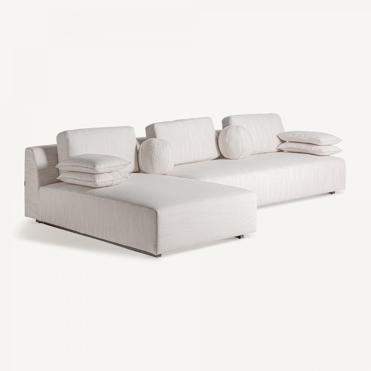 Canapé 3 places en tissu blanc cassé | VICAL Traun | REMO, mobilier et décoration d'intérieur