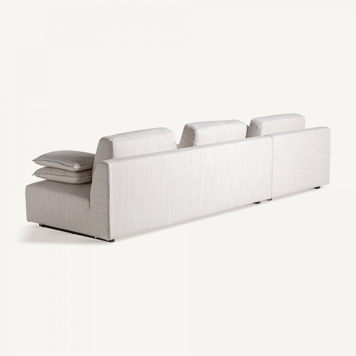 Canapé 3 places en tissu blanc cassé | VICAL Traun | REMO, mobilier et décoration d'intérieur