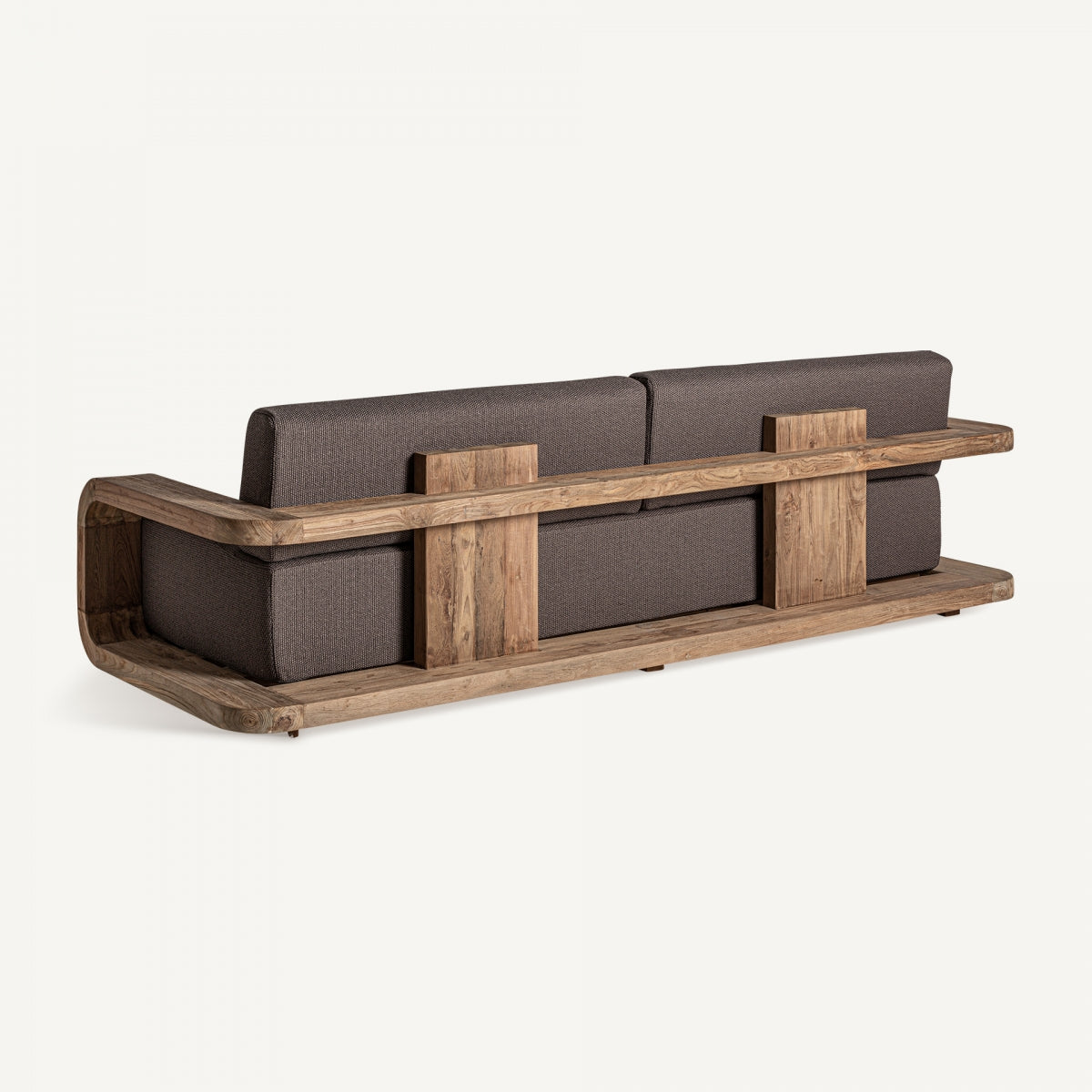 Canapé d'extérieur 4 places en tissu marron | VICAL Corba | REMO, mobilier et décoration d'intérieur