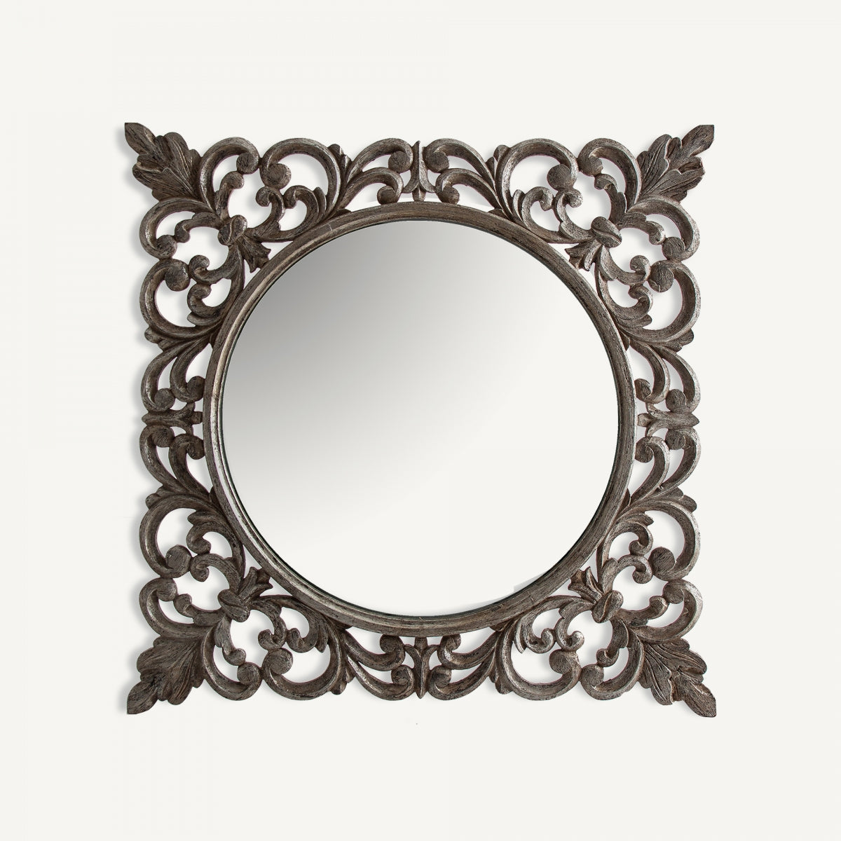 Miroir rond en verre et bois | VICAL Realp | REMO, mobilier et décoration d'intérieur