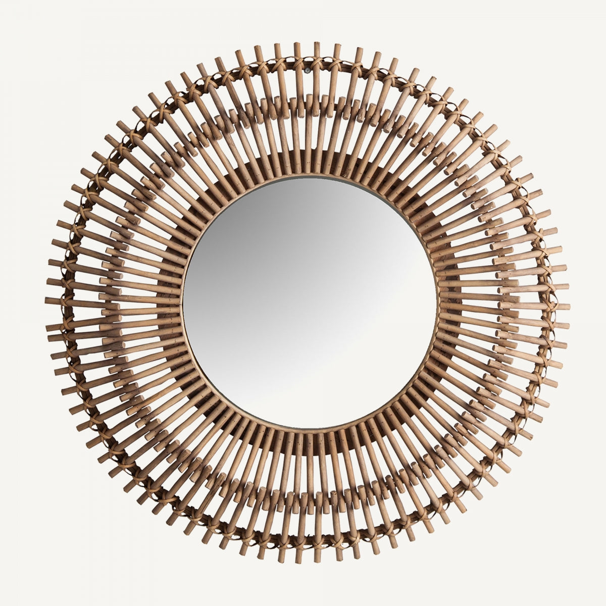 Miroir rond en verre et bambou | VICAL Mauren | REMO, mobilier et décoration d'intérieur