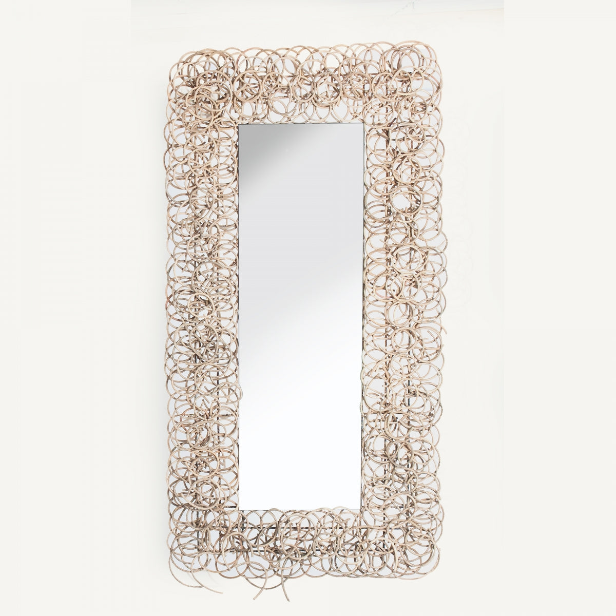 Miroir rectangulaire en verre et rotin | VICAL Twist | REMO, mobilier et décoration d'intérieur