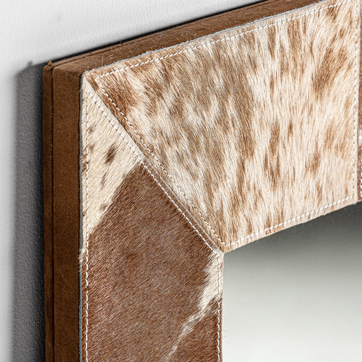 Miroir rectangulaire en verre et cuir | VICAL Kenosha | REMO, mobilier et décoration d'intérieur