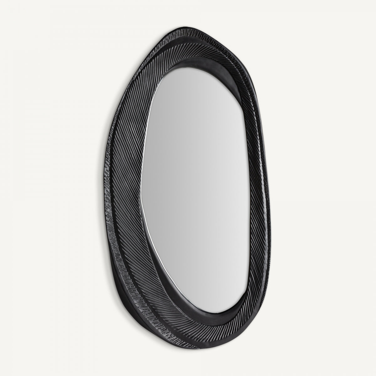 Miroir rond en verre et bois | VICAL Rileys | REMO, mobilier et décoration d'intérieur