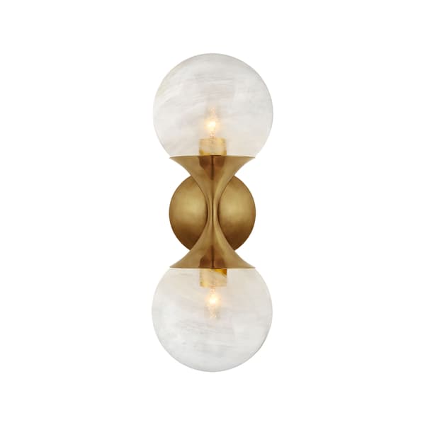 Applique murale Cristol Double Brass Finition antique | Andrew Martin - vue principale | REMO-HOME