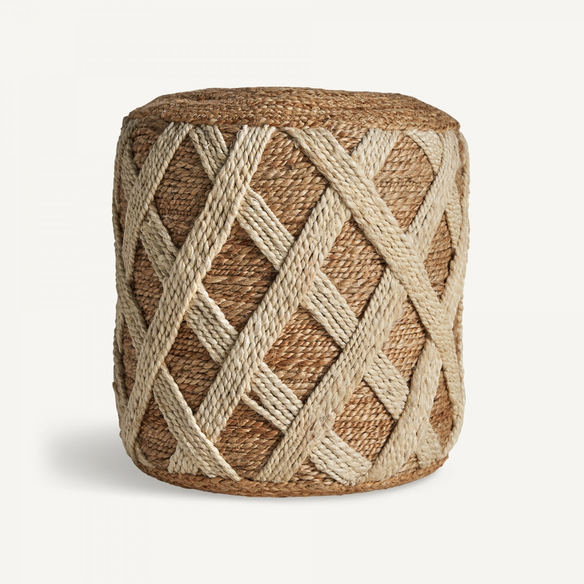 Pouf rond en jute | Vical Elgin | REMO, mobilier et décoration d'intérieur