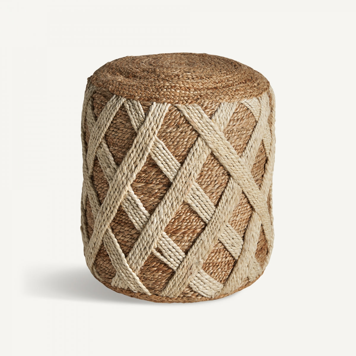 Pouf rond en jute | Vical Elgin | REMO, mobilier et décoration d'intérieur