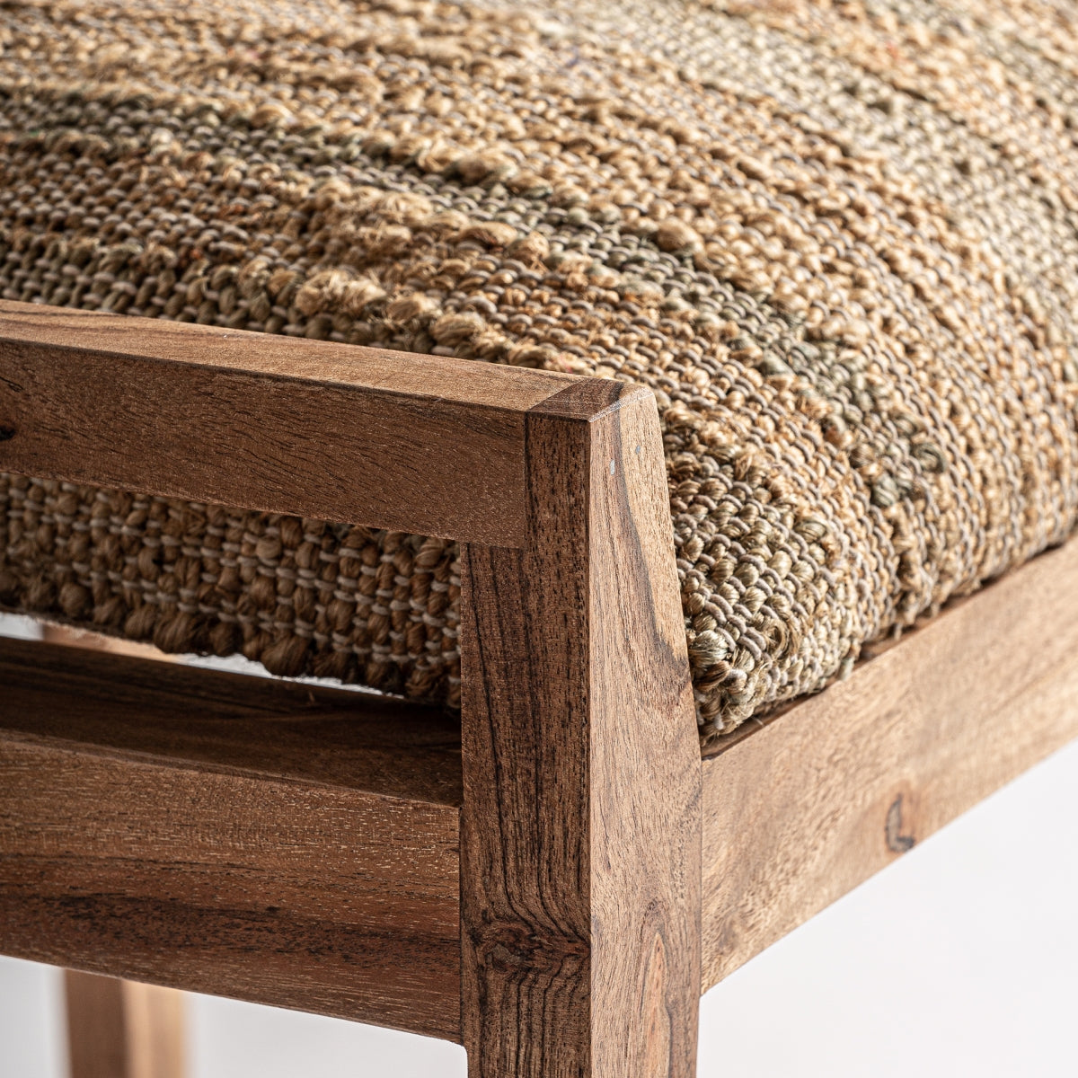 Pouf en manguier et jute | Vical Conway | REMO, mobilier et décoration d'intérieur