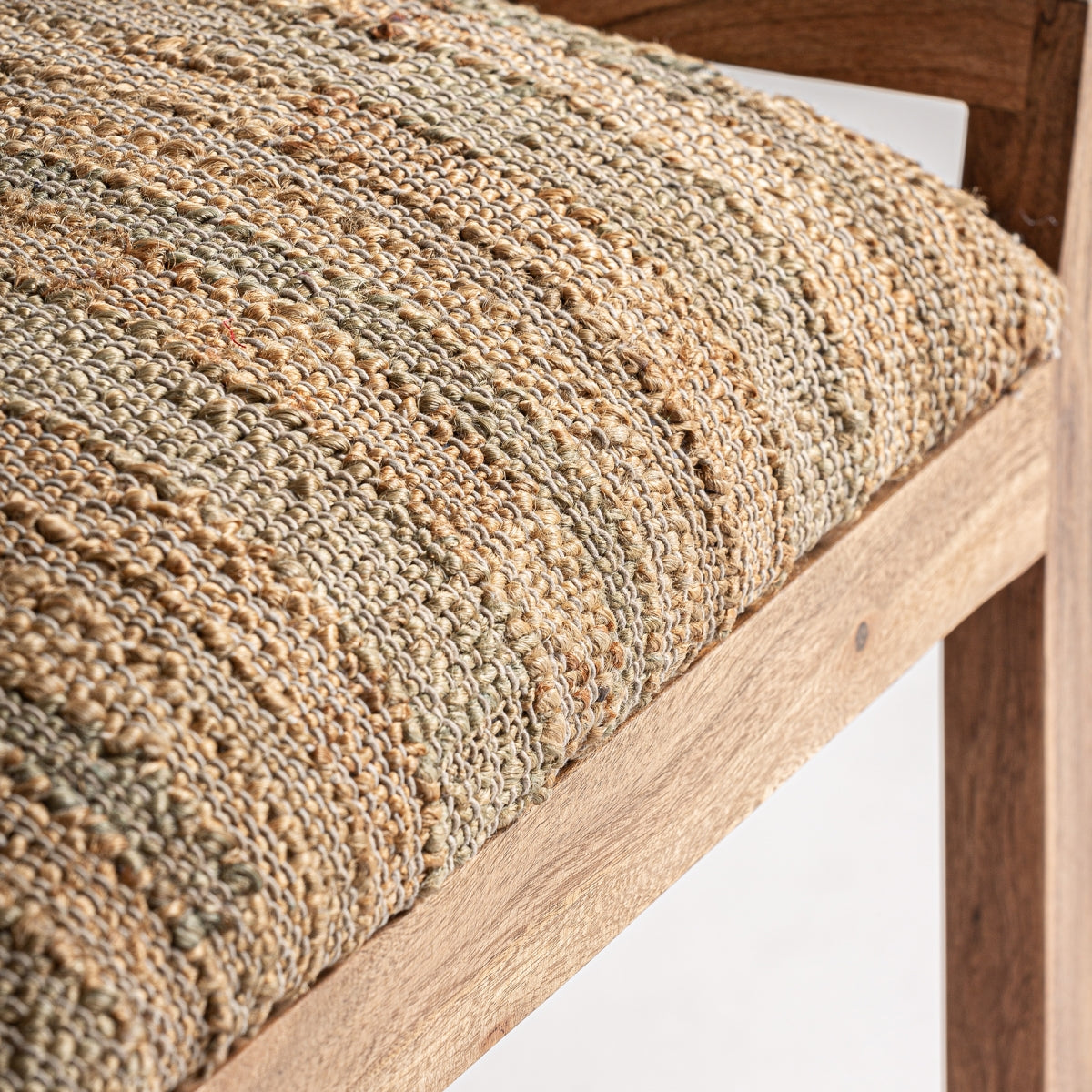 Pouf en manguier et jute | Vical Conway | REMO, mobilier et décoration d'intérieur