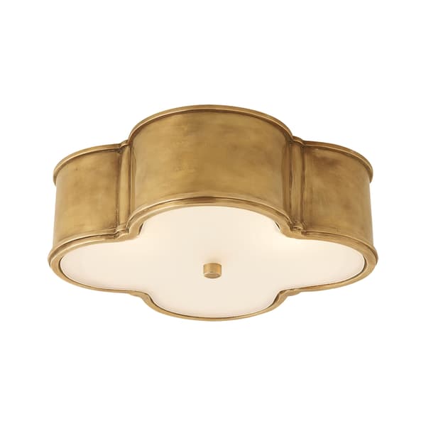 Plafonnier Basil Flush Brass | Andrew Martin - vue principale | REMO-HOME