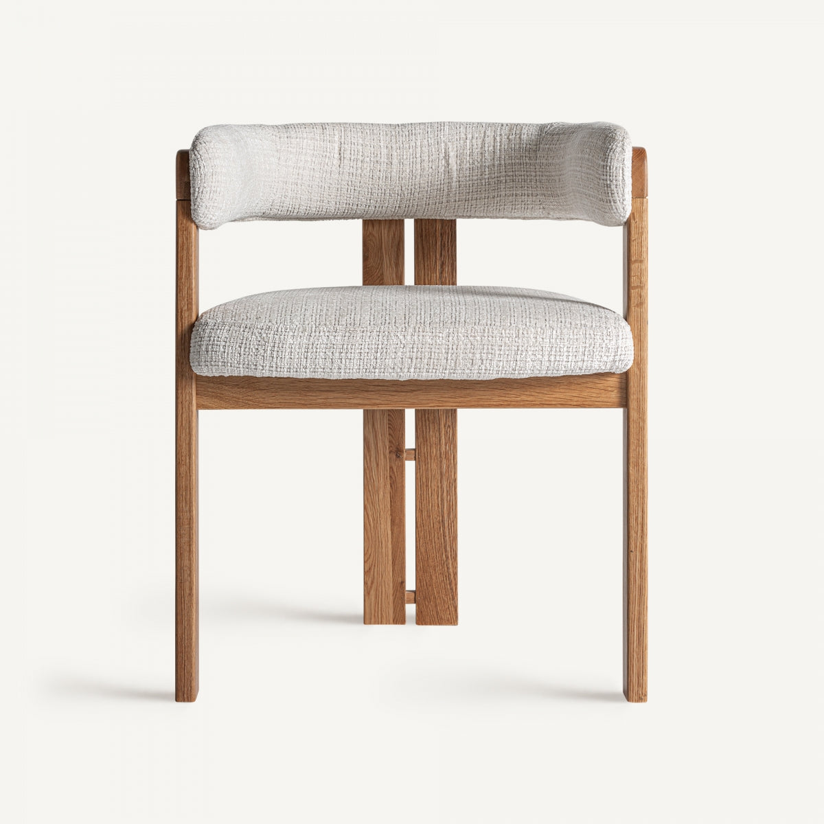 Chaise de salle à manger en tissu beige | VICAL Zedzere | REMO, mobilier et décoration d'intérieur