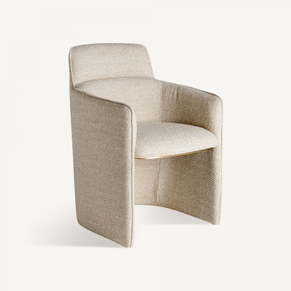 Chaise de salle à manger en tissu beige | Vical Mayun | REMO, mobilier et décoration d'intérieur