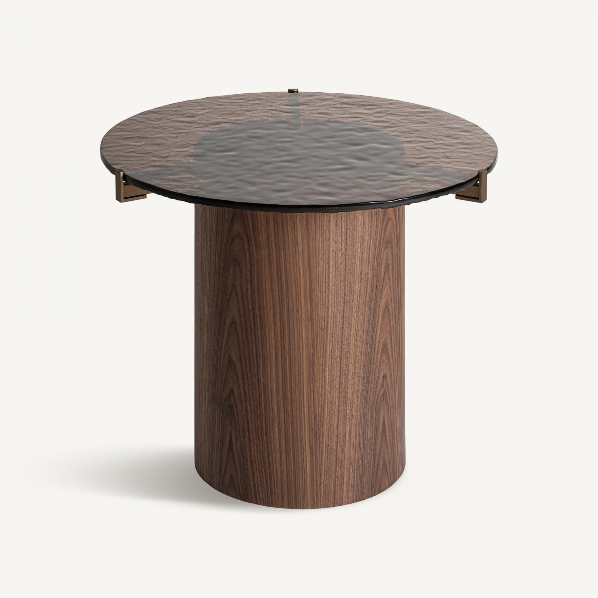 Table d'appoint en bois et verre soufflé | Vical Giswill | REMO, mobilier et décoration d'intérieur