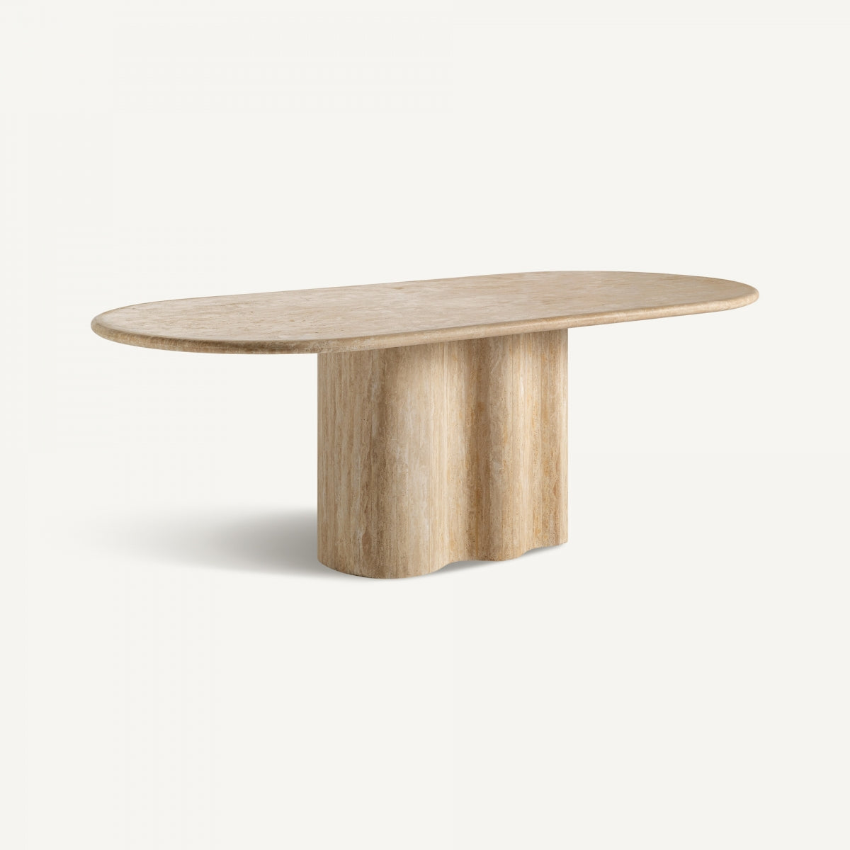 Table de salle à manger en travertin beige | Vical Thiennes 2 | REMO, mobilier et décoration d'intérieur