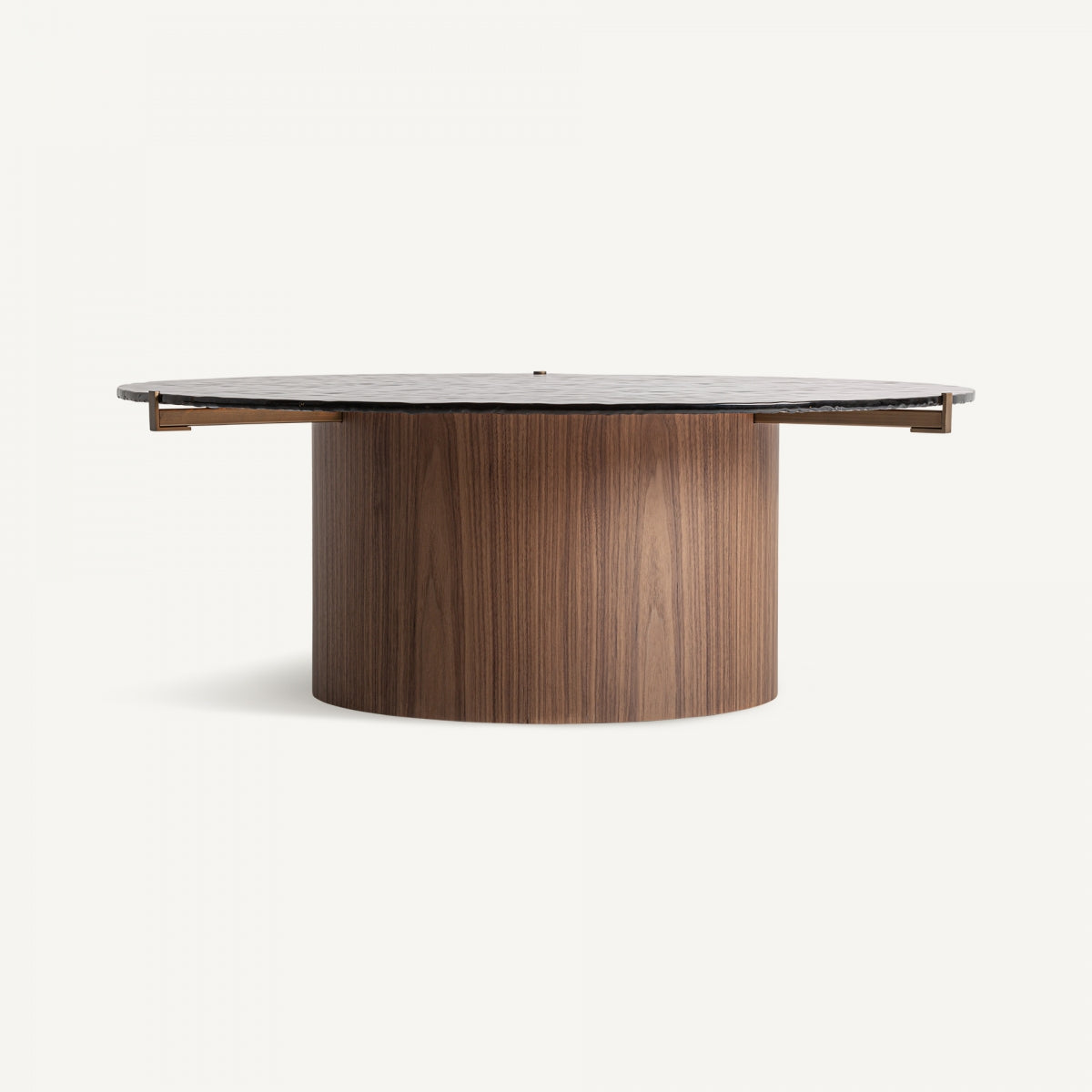 Table basse en bois et verre soufflé | Vical Giswil | REMO, mobilier et décoration d'intérieur