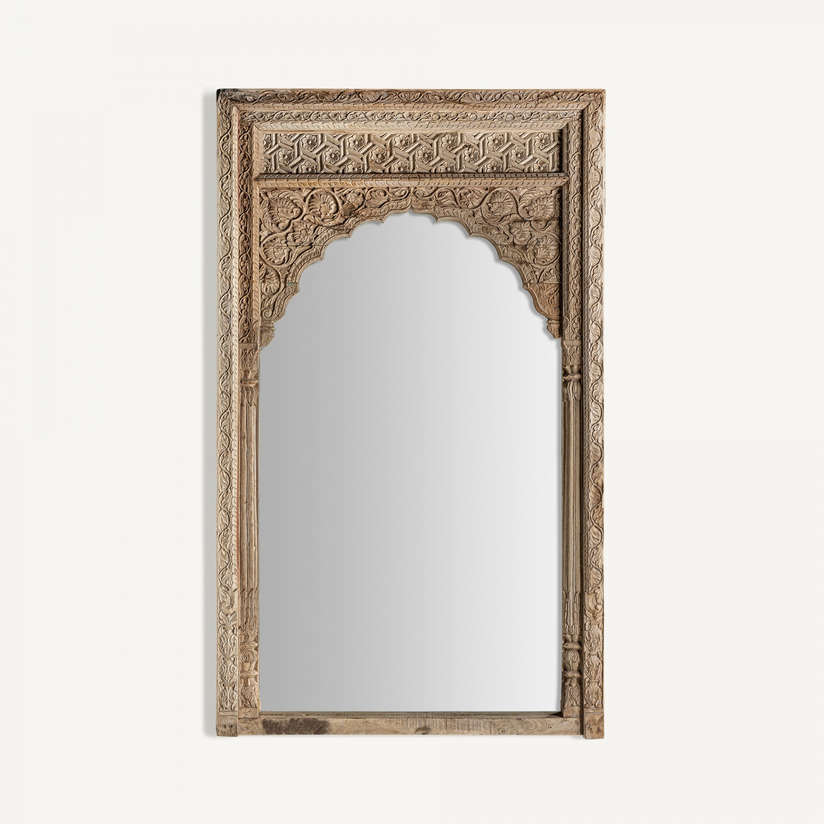 Miroir en bois de teck sculpté | Vical Argeen | REMO, mobilier et décoration d'intérieur